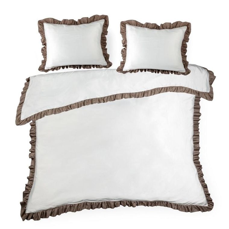 Eurofirany, komplet pościeli, Eliza, 160-200 cm, biały