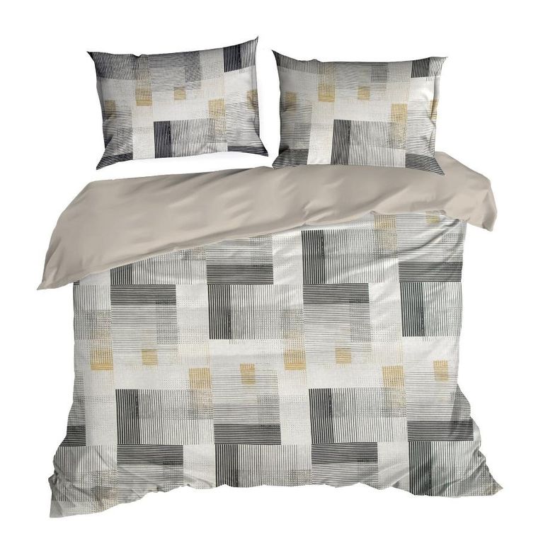 Eurofirany, komplet pościeli, Home, 160-200 cm, stalowy