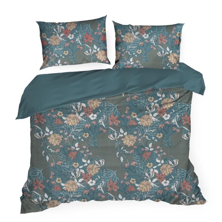 Eurofirany, komplet pościeli, Home, 160-200 cm, turkusowy