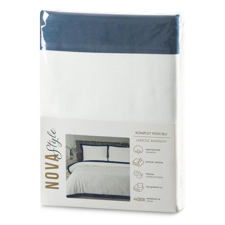 Eurofirany, komplet pościeli, Laura, 160-200 cm, biały