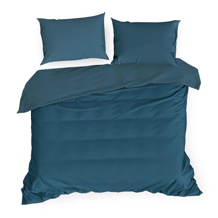 Eurofirany, komplet pościeli Nova3, 160-200 cm, 2-70-80 cm, granatowy