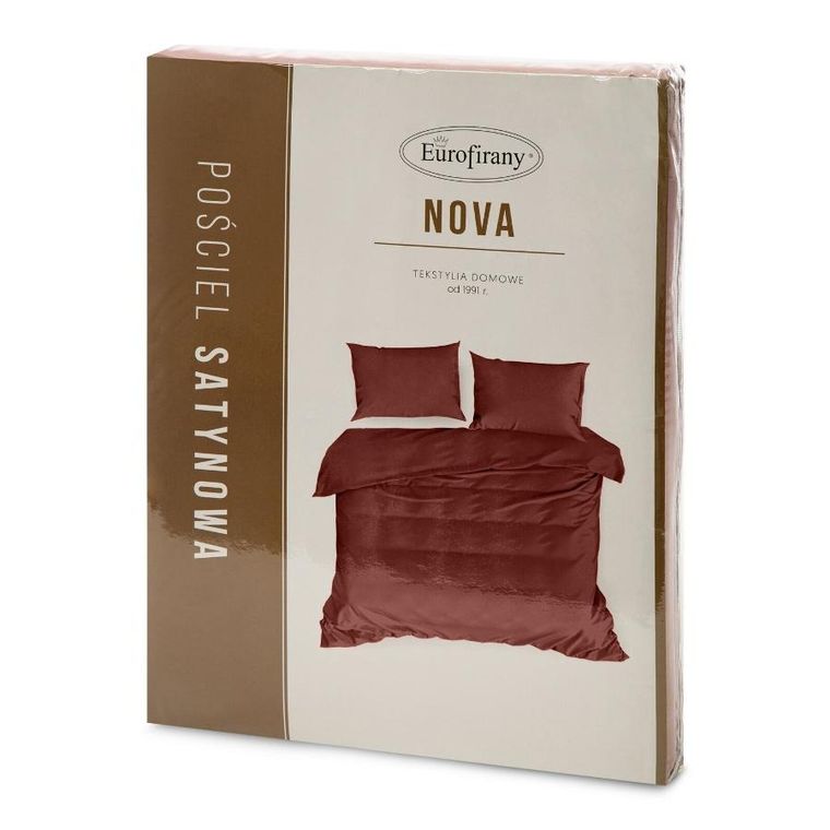 Eurofirany, komplet pościeli, nova3, 180-200 cm, burgundowy
