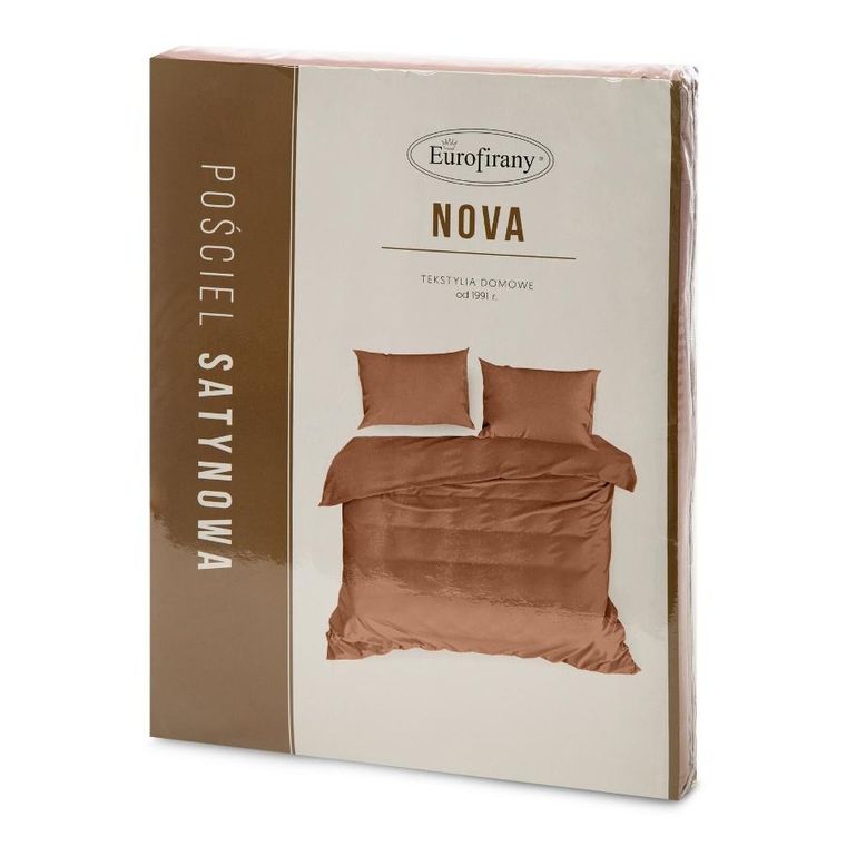 Eurofirany, komplet pościeli, Nova3, 180-200 cm, ceglasty