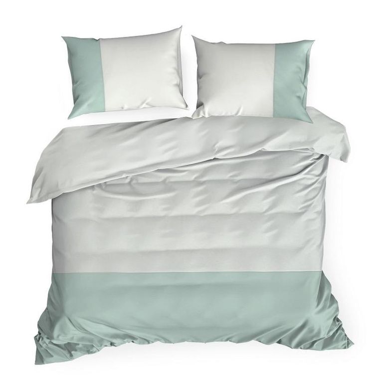 Eurofirany, komplet pościeli, Novad, 220-200 cm, 2-70-80 cm, biały