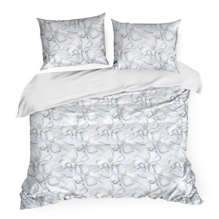 Eurofirany, komplet pościeli satynowej, Lisa, 160-200 cm, kremowy