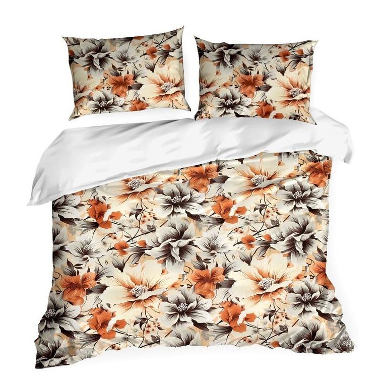 Eurofirany, komplet pościeli satynowej, Nika, 220-200 cm, żółty