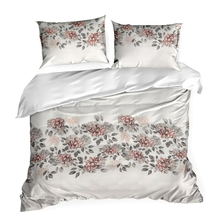 Eurofirany, komplet pościeli satynowej, Nika, 43, 220-200 cm, kremowy