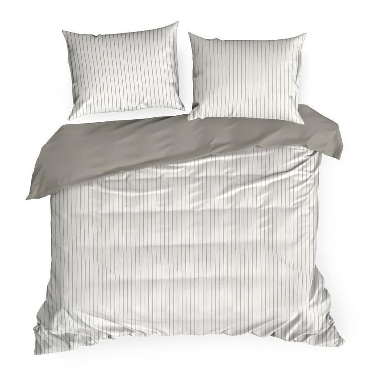 Eurofirany, komplet pościeli satynowej, Raya, 160-200 cm, biały