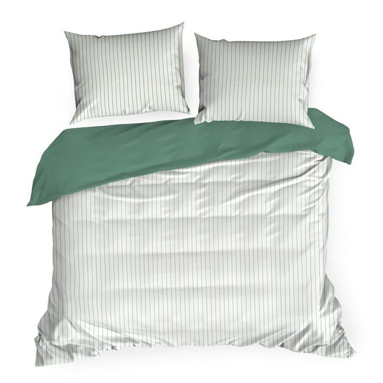 Eurofirany, komplet pościeli satynowej, Raya, 220-200 cm, biały