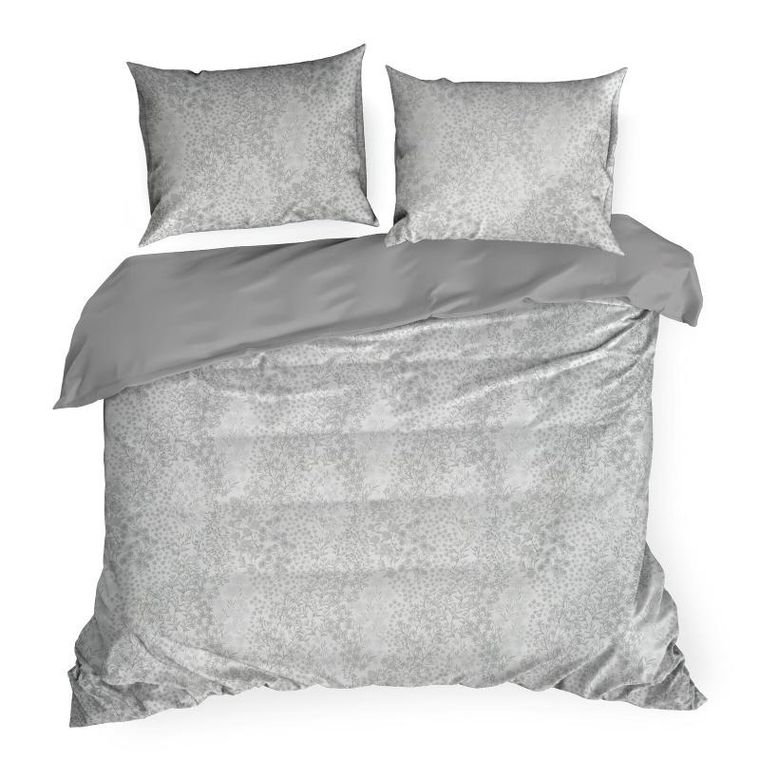 Eurofirany, komplet pościeli satynowej, Spring, 140-200 cm, biały