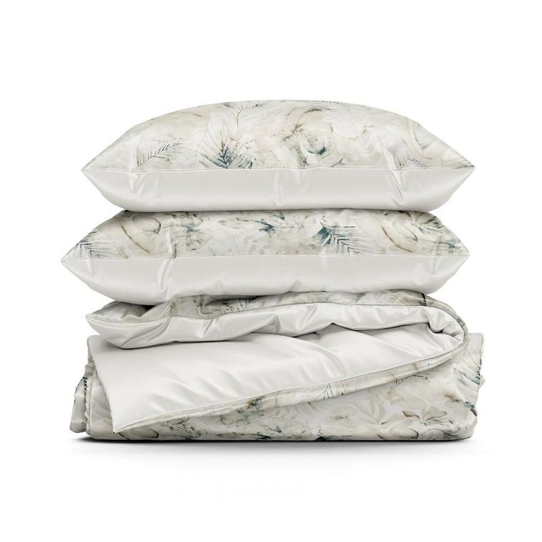 Eurofirany, komplet pościeli satynowej, Spring 82, 160-200 cm, beżowy