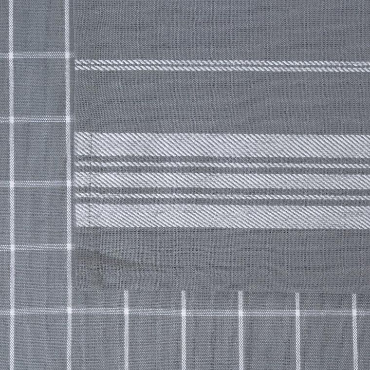 Eurofirany, komplet ręczników kuchennych, Rubi, 50-70 cm, srebrny