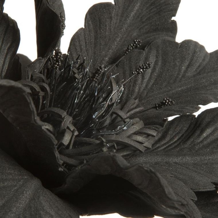 Eurofirany, kwiat Flore, 64 cm, czarny