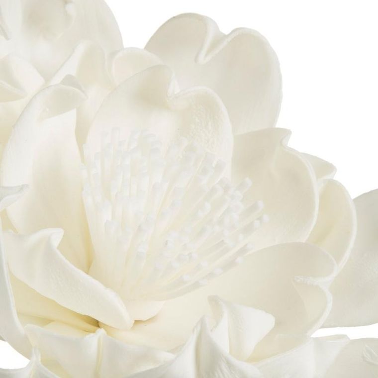 Eurofirany, kwiat Flore, 68 cm, biały