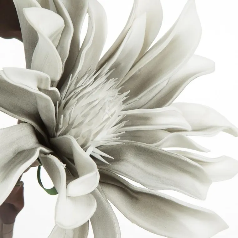 Eurofirany, kwiat Flore, 73 cm, srebrny