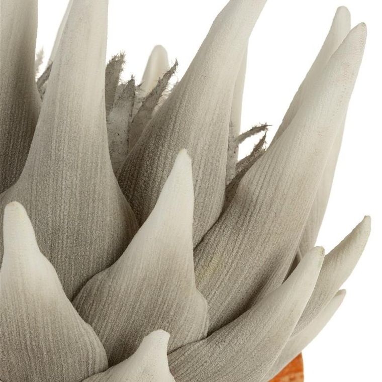 Eurofirany, kwiat Flore, 76 cm, popielaty