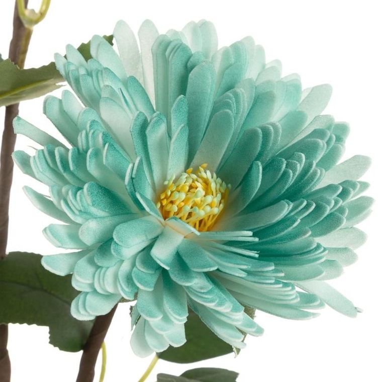 Eurofirany, kwiat Flore, 76 cm, turkusowy