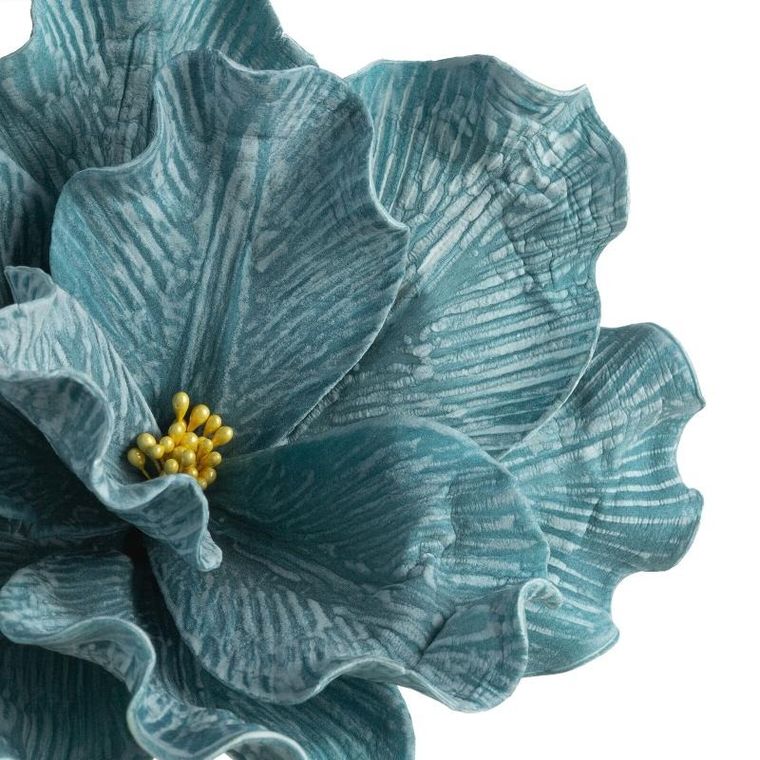 Eurofirany, kwiat Flore, 76 cm, turkusowy