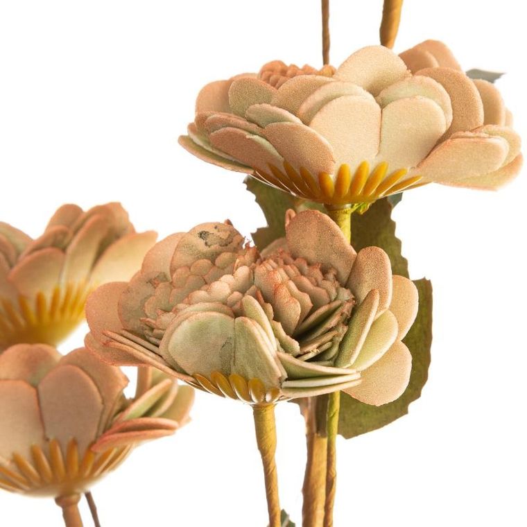 Eurofirany, kwiat flore, 80 cm, jasnobrązowy