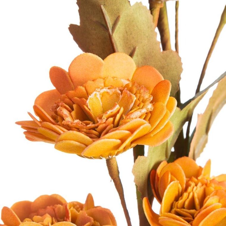 Eurofirany, kwiat flore, 80 cm, pomarańczowy