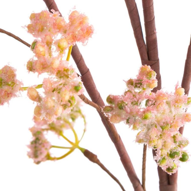 Eurofirany, kwiat flore 861 95 cm, różowy