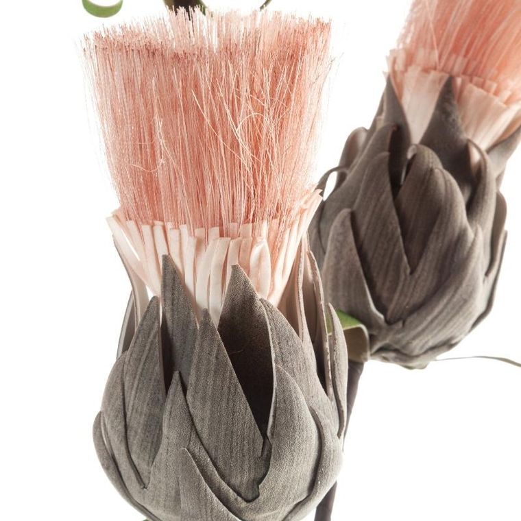 Eurofirany, kwiat flore, 90 cm, różowy