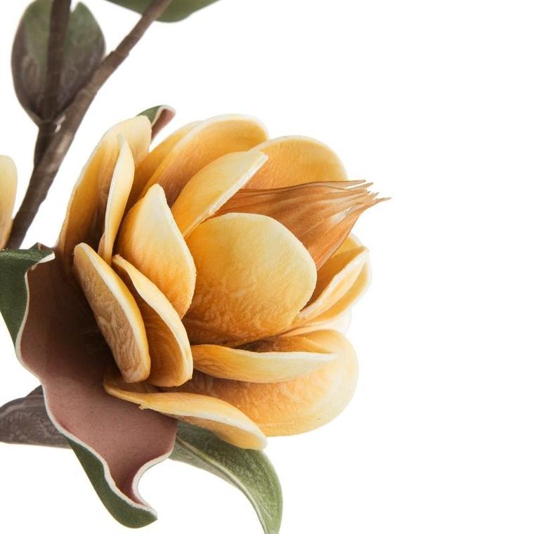 Eurofirany, kwiat Flore, 91 cm, jasnobrązowy