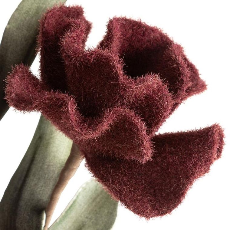 Eurofirany, kwiat flore, 94 cm, bordowy