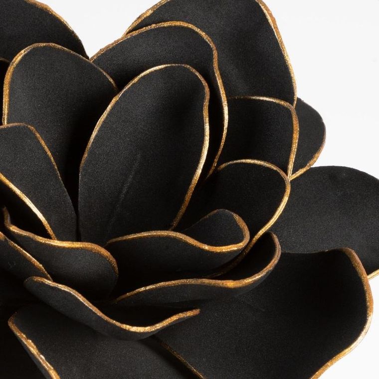 Eurofirany, kwiat Flore, długość 60 cm, średnica kwiat 27 cm, czarny