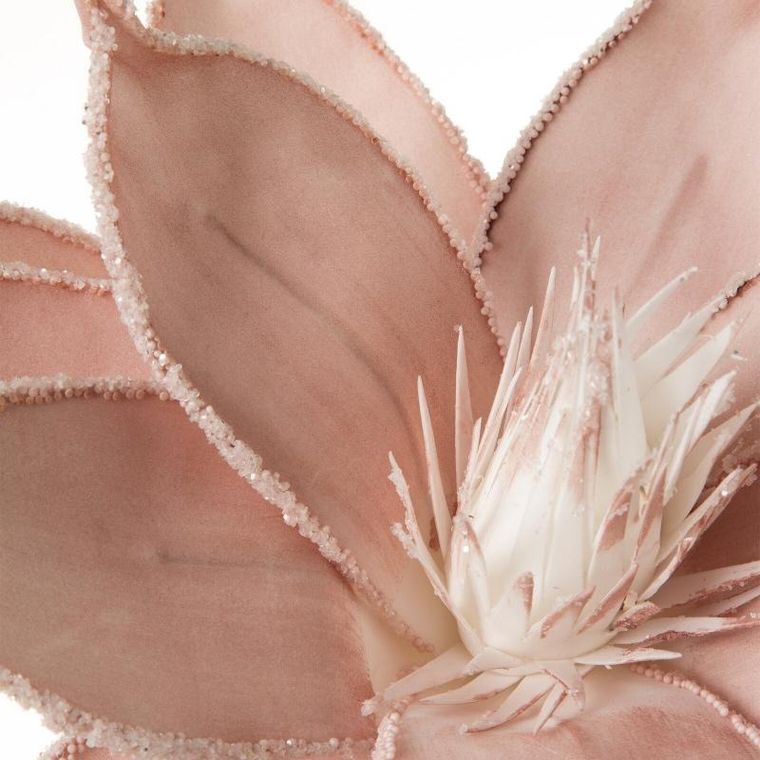 Eurofirany, kwiat Flore, długość 78 cm, średnica kwiatu 38 cm, różowy