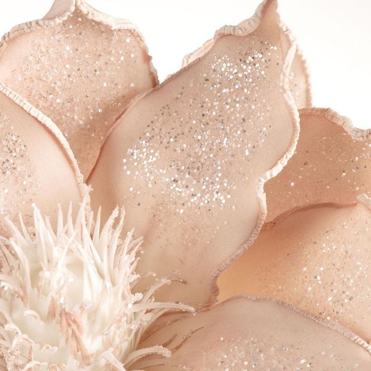 Eurofirany, kwiat Flore, długość 80 cm, średnica kwiat 40 cm, beżowy