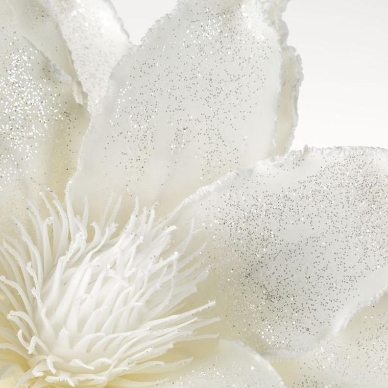 Eurofirany, kwiat Flore, długość 80 cm, średnica kwiat 40 cm, biały