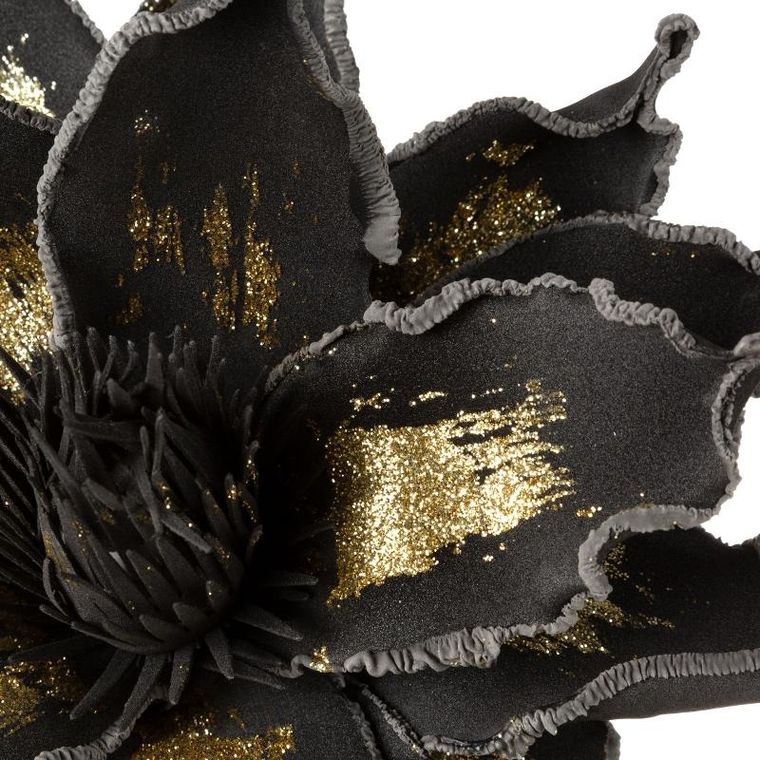 Eurofirany, kwiat Flore, długość 80 cm, średnica kwiat 40 cm, czarny