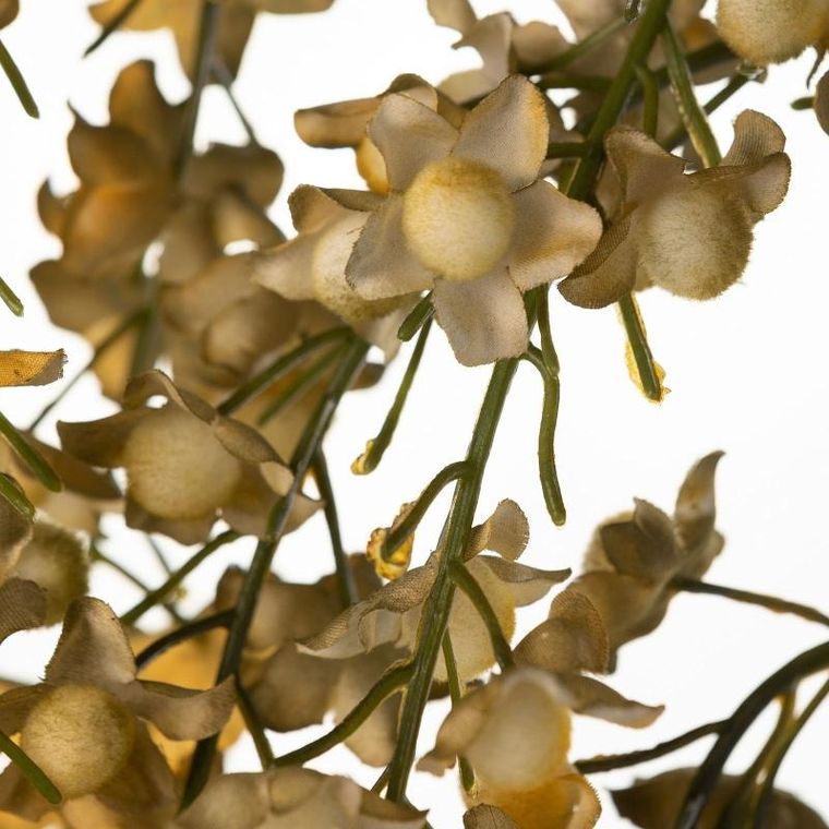 Eurofirany, kwiat Flore, długość 84 cm, długość z kwiatami 46 cm, żółty