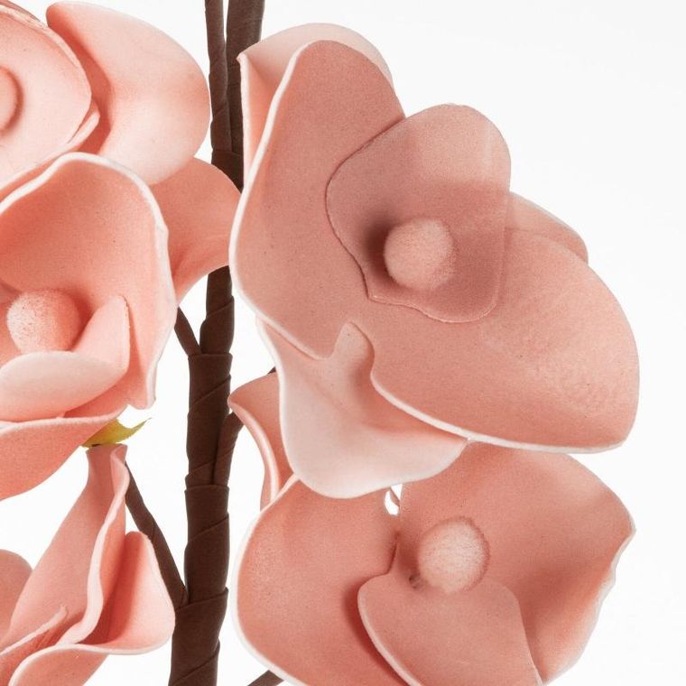 Eurofirany, kwiat Flore, długość 87 cm, długość z kwiatami, 45 cm, średnica kwiatu 10 cm, różowy