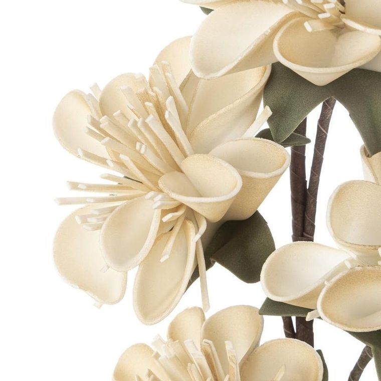 Eurofirany, kwiat flore, kremowy