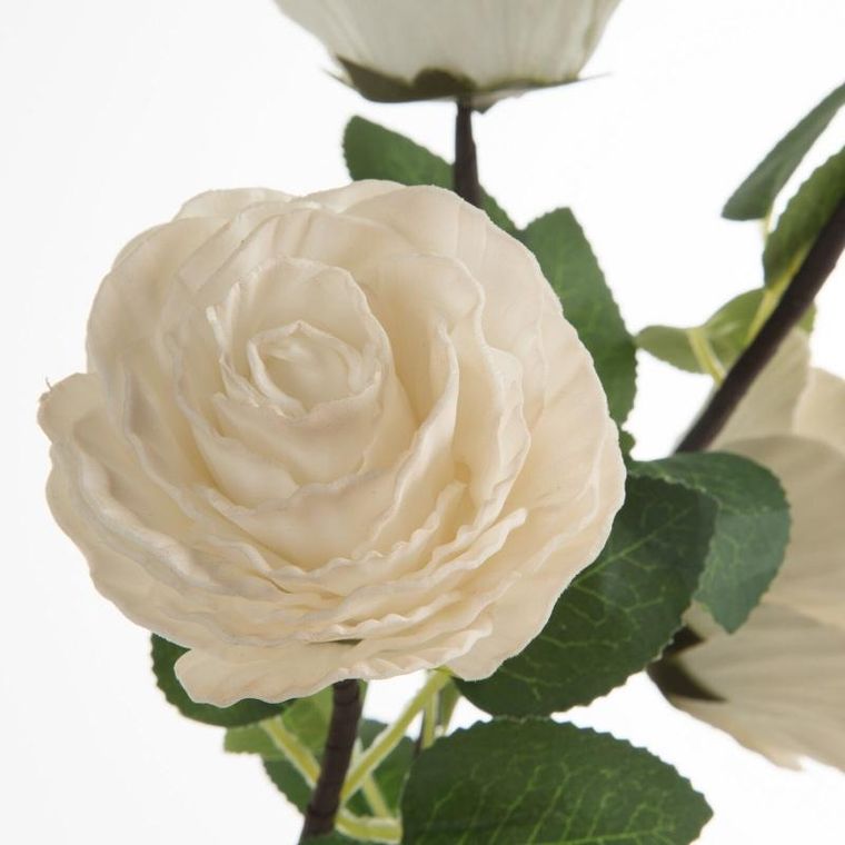 Eurofirany, kwiat Flore, kremowy