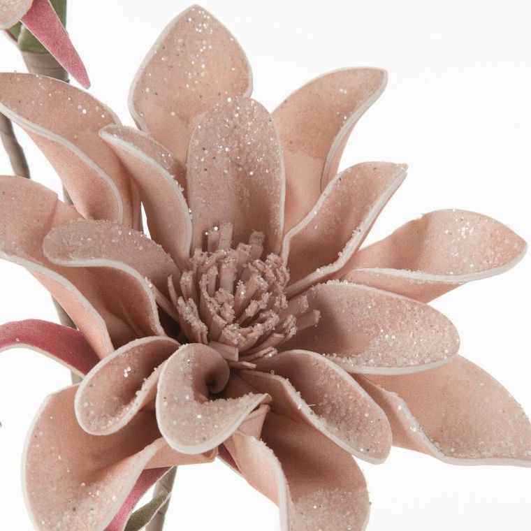 Eurofirany, kwiat Flore, różowy