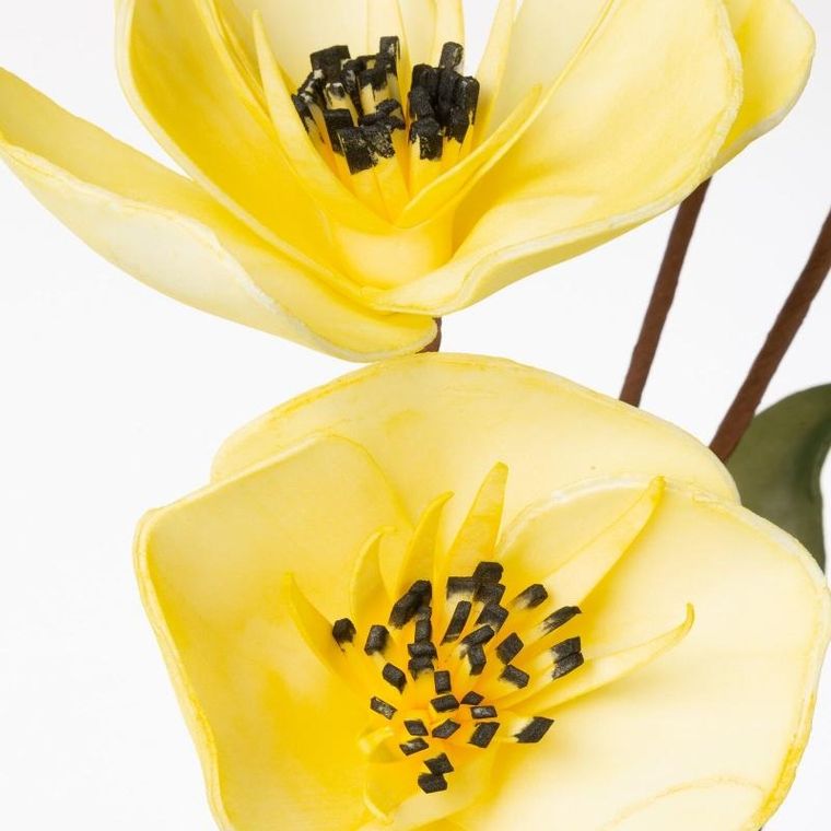 Eurofirany, kwiat Flore, żółty