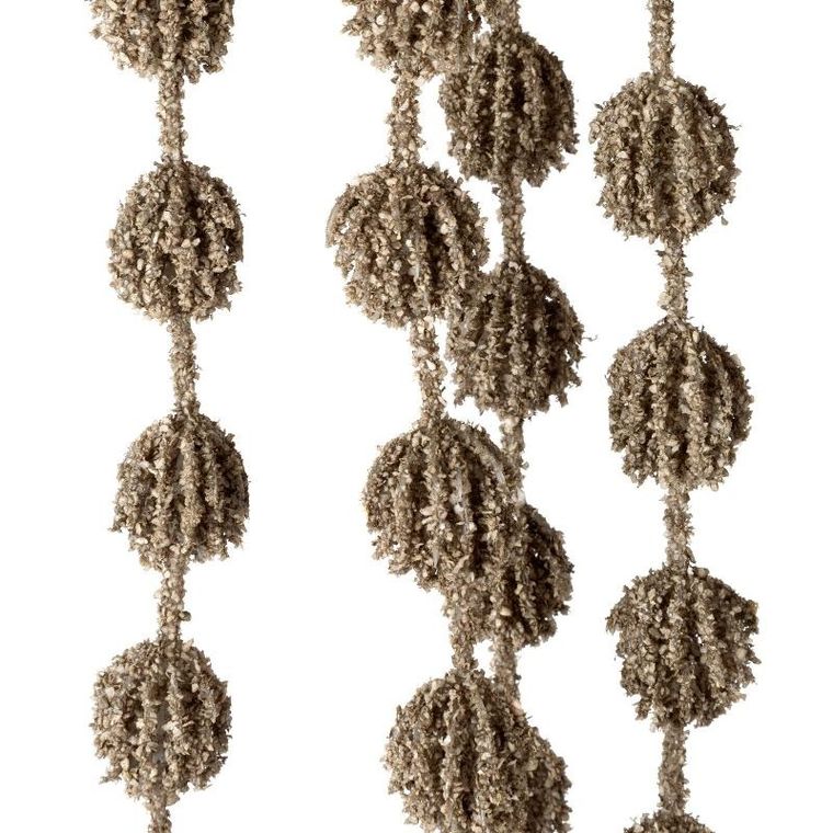 Eurofirany, kwiat Natu, 100 cm, szarobeżowy