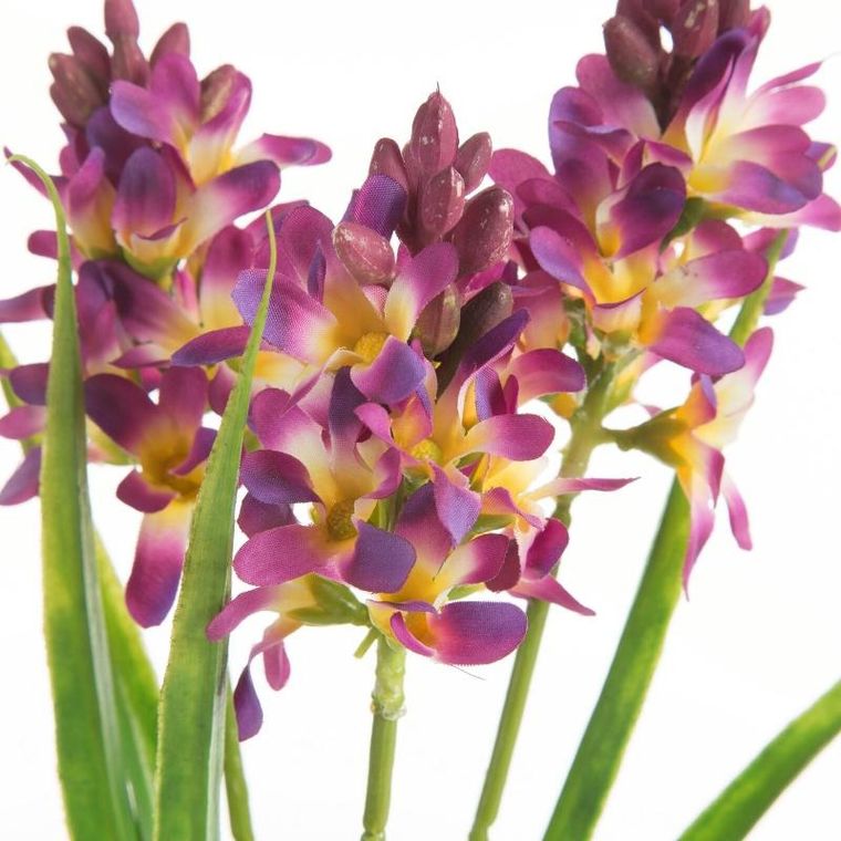 Eurofirany, kwiat Natu 32 cm, bordowy