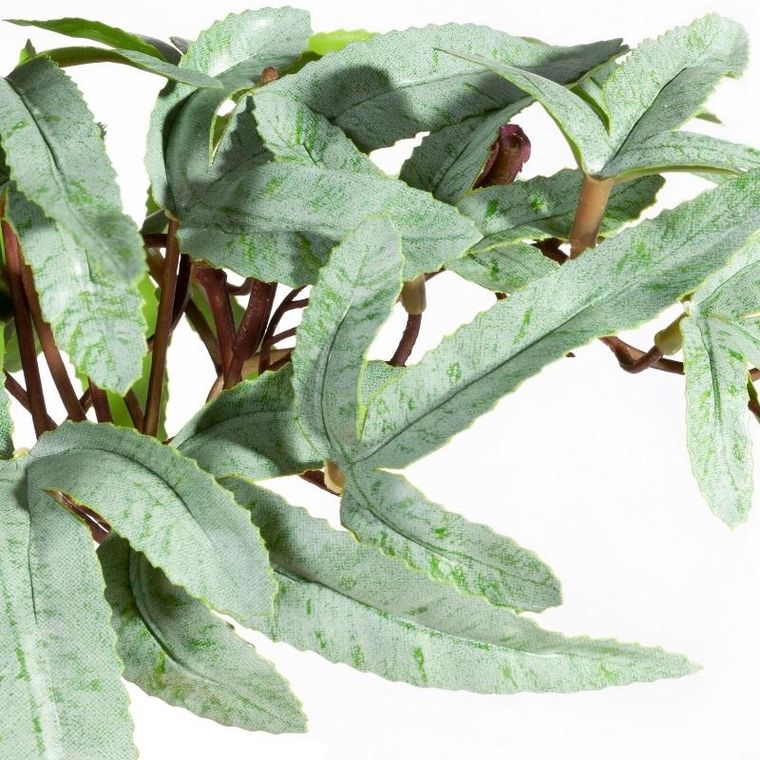 Eurofirany, kwiat Natu, 3długość 35 cm, długość liść 10 cm, jasnozielony