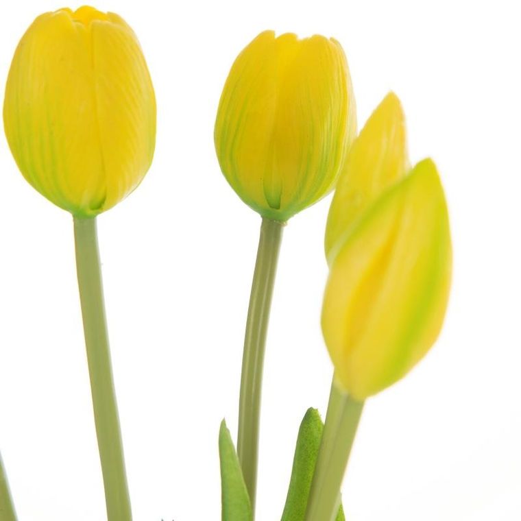 Eurofirany, kwiat natu, 41 cm, żółty