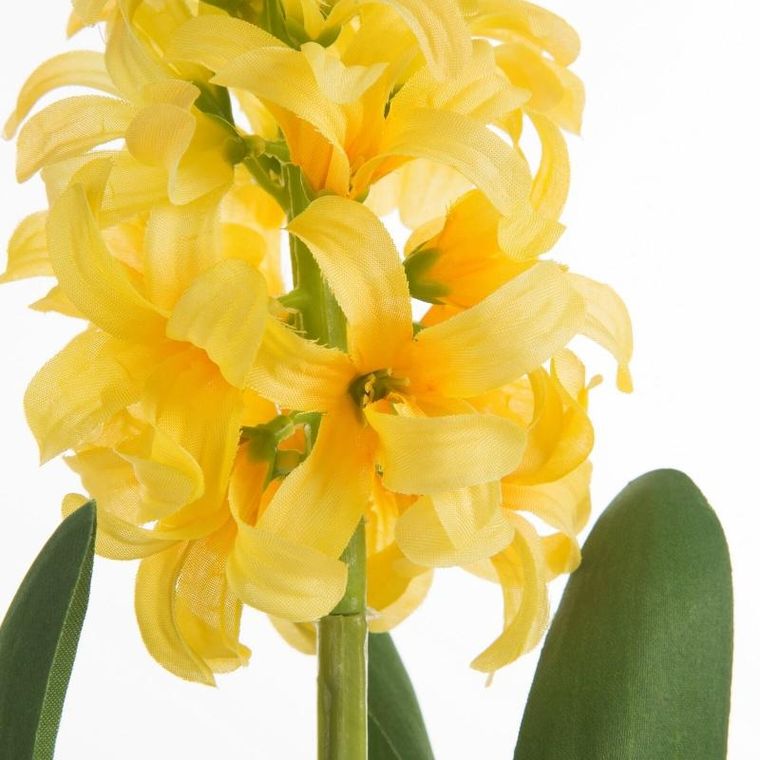 Eurofirany, kwiat natu, 45 cm, żółty