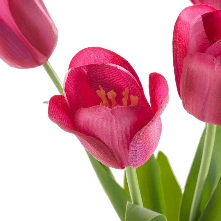 Eurofirany, kwiat natu, 46 cm, amarantowy