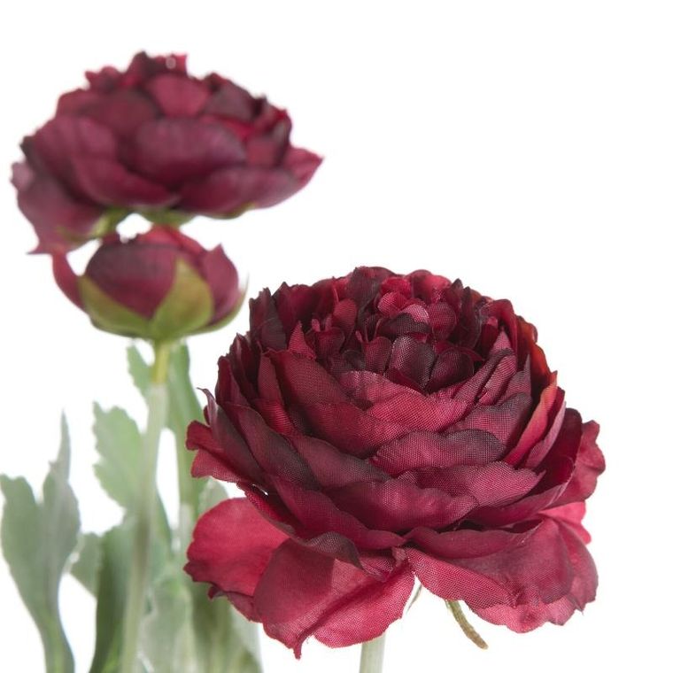 Eurofirany, kwiat Natu, 47 cm, bordowy