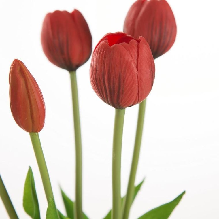 Eurofirany, kwiat natu 473 41 cm, czerwony