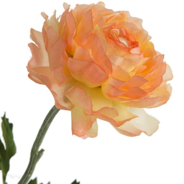 Eurofirany, kwiat natu, 53 cm, pomarańczowy