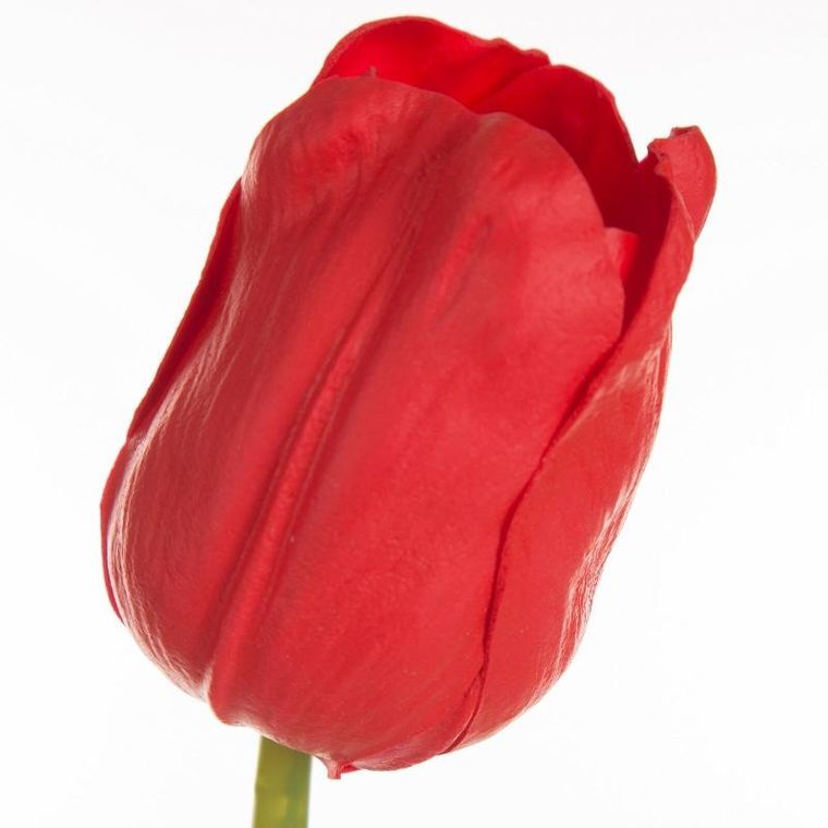 Eurofirany, kwiat natu, 56 cm, czerwony