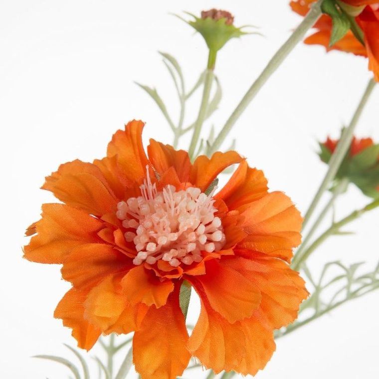 Eurofirany, kwiat Natu, 59 cm, pomarańczowy